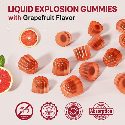 Maca Root Filled Gummies 2000mg for Women & Men – Sugar Free, Ashwagandha & Zinc | Grapefruit Flavor (60 Count)