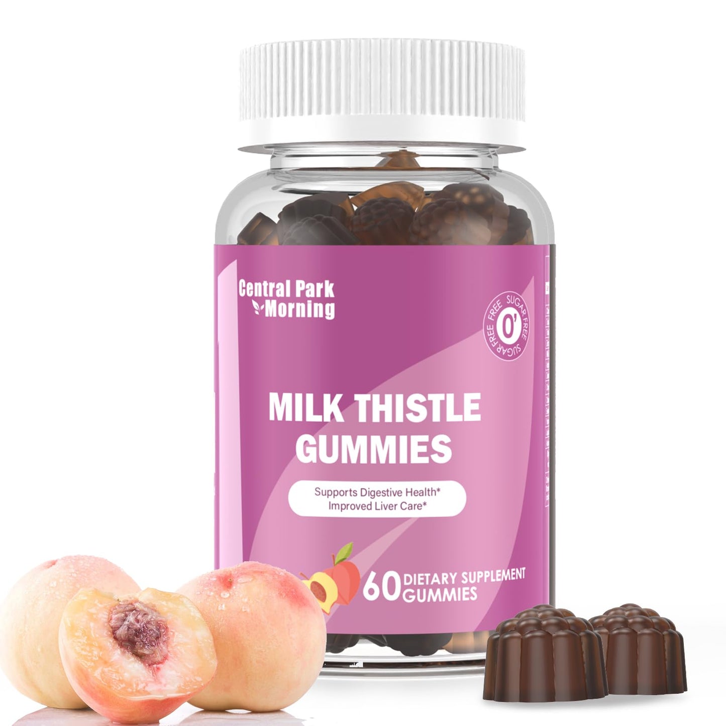 Sugar-Free Milk Thistle Gummies for Liver Cleanse, Detox & Cell Repair