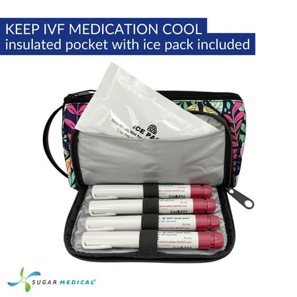 Sugar Medical IVF Supply Bag - Insulated Organizer with Ice Pack | IVF Gift