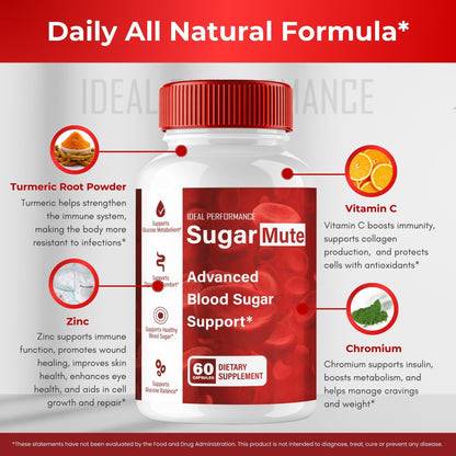 Sugar Mute Capsules – Official Blood Support Pills, Maximum Strength