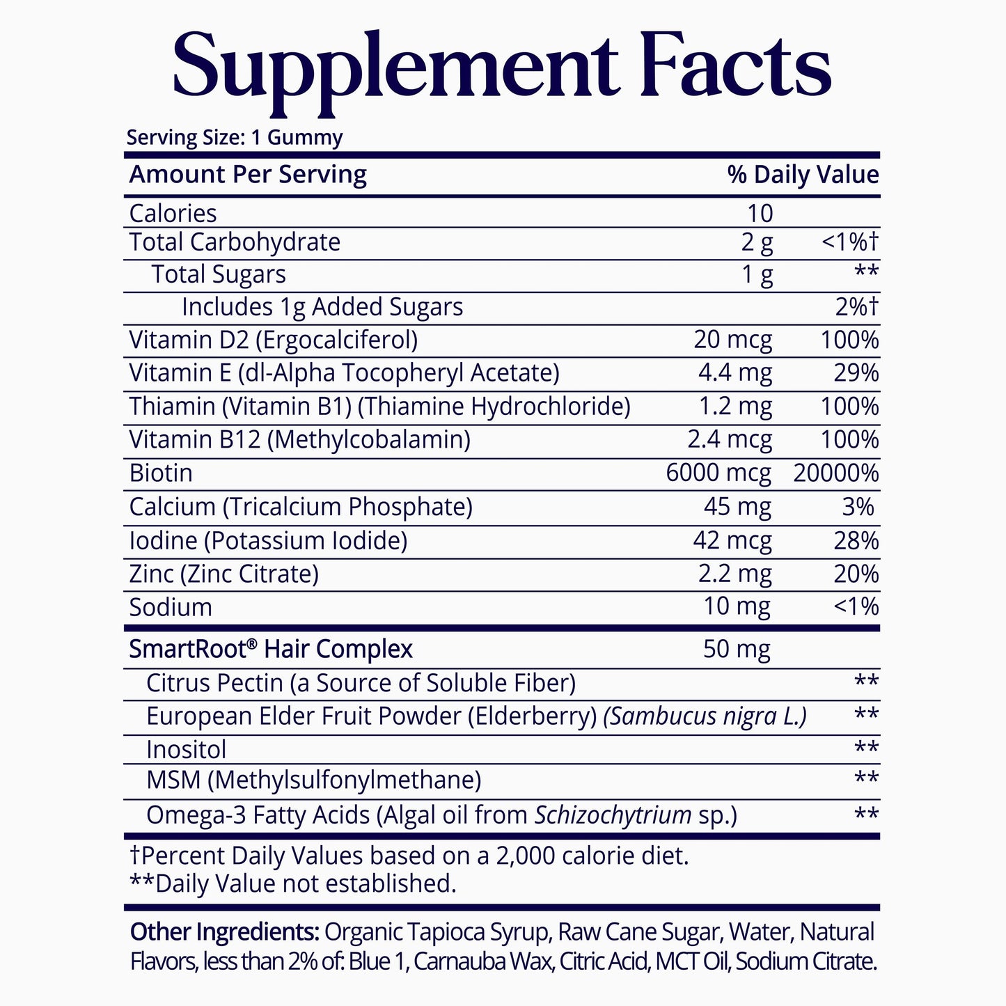 SugarBearPro Hair Vitamin Gummy - 14 Day Supply, 6000mcg Biotin, Growth for Men & Women, Vegan, Kosher, Halal, Cruelty-Free