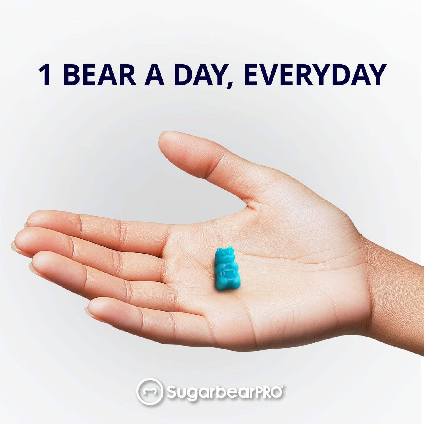 SugarBearPro Hair Vitamin Gummy - 14 Day Supply, 6000mcg Biotin, Growth for Men & Women, Vegan, Kosher, Halal, Cruelty-Free