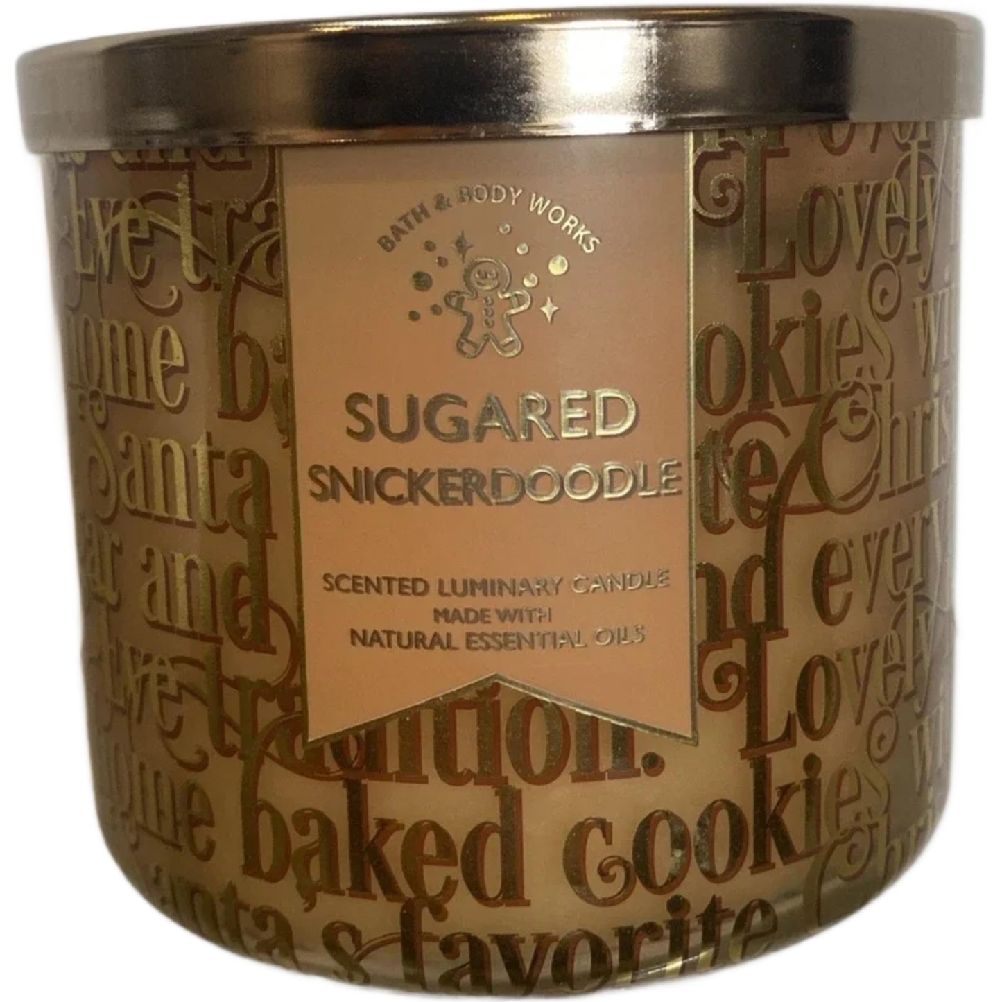 Sugared Snickerdoodle 3-Wick Candle – 14.5 oz with Essential Oils | White Barn