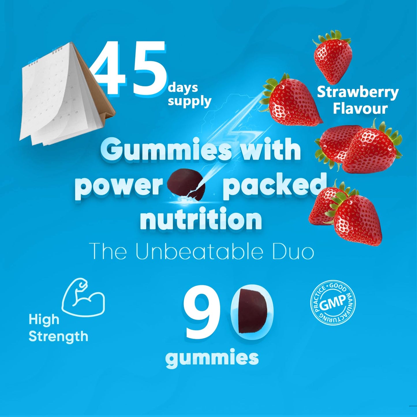 Suiyilary Ashwagandha Gummies 2000mg - High-Strength Root Extract with Vitamin B12 | Strawberry Flavor