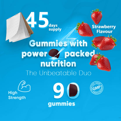 Suiyilary Ashwagandha Gummies 2000mg - High-Strength Root Extract with Vitamin B12 | Strawberry Flavor
