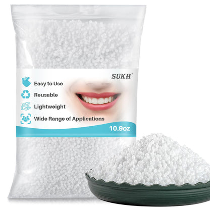 Sukh 10.9oz Moldable Thermoplastic Beads – DIY Tooth Repair Kit