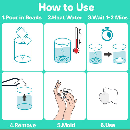 Sukh 10.9oz Thermoplastic Denture Beads – DIY Tooth Repair Kit