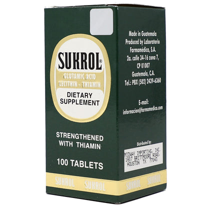 SUKROL Vitamin - Improve Healthy Brain Function | 100 Tablets