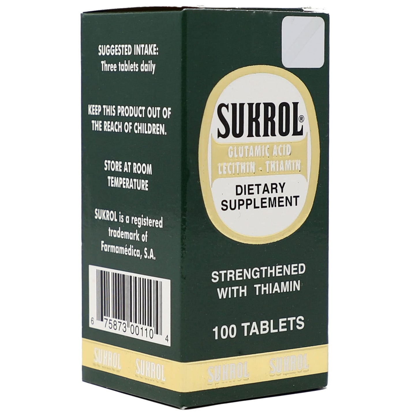 SUKROL Vitamin - Improve Healthy Brain Function | 100 Tablets