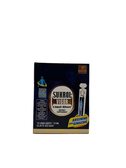 Sukrol VIGOR LIQUI-SHOT Arginine & Ginseng 10 Fl Oz (Pack of 1)