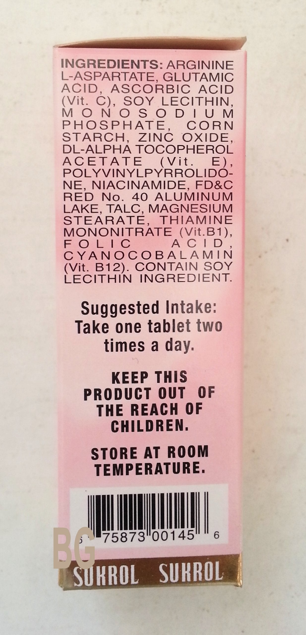 Sukrol Vigor Mujer Dietary Supplement With Vitamin E – 30 Tablets