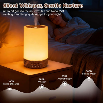 SUMAMAVIA Essential Oil Diffuser 150ML – 3-in-1 Portable Humidifier, 7-Color LED
