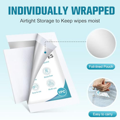 Summerbrite Adhesive Remover Wipes XL – No-Sting & Gentle for Skin, Ostomy & Dressings (36 Pack)