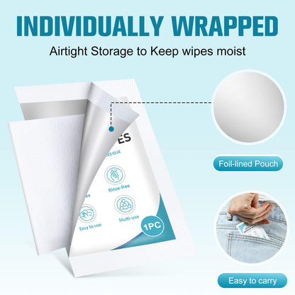Summerbrite Adhesive Remover Wipes XL – No-Sting & Gentle for Skin, Ostomy & Dressings (36 Pack)