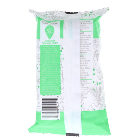 Summer's Eve Aloe Love Gentle Daily Feminine Wipes – pH Balanced, Odor Removal, 32 Count (2 Pack)