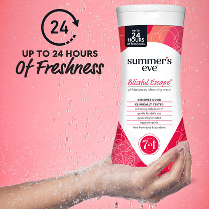 Summer's Eve Blissful Escape Daily Refreshing Feminine Body Wash – Pack of 3 (15 oz)