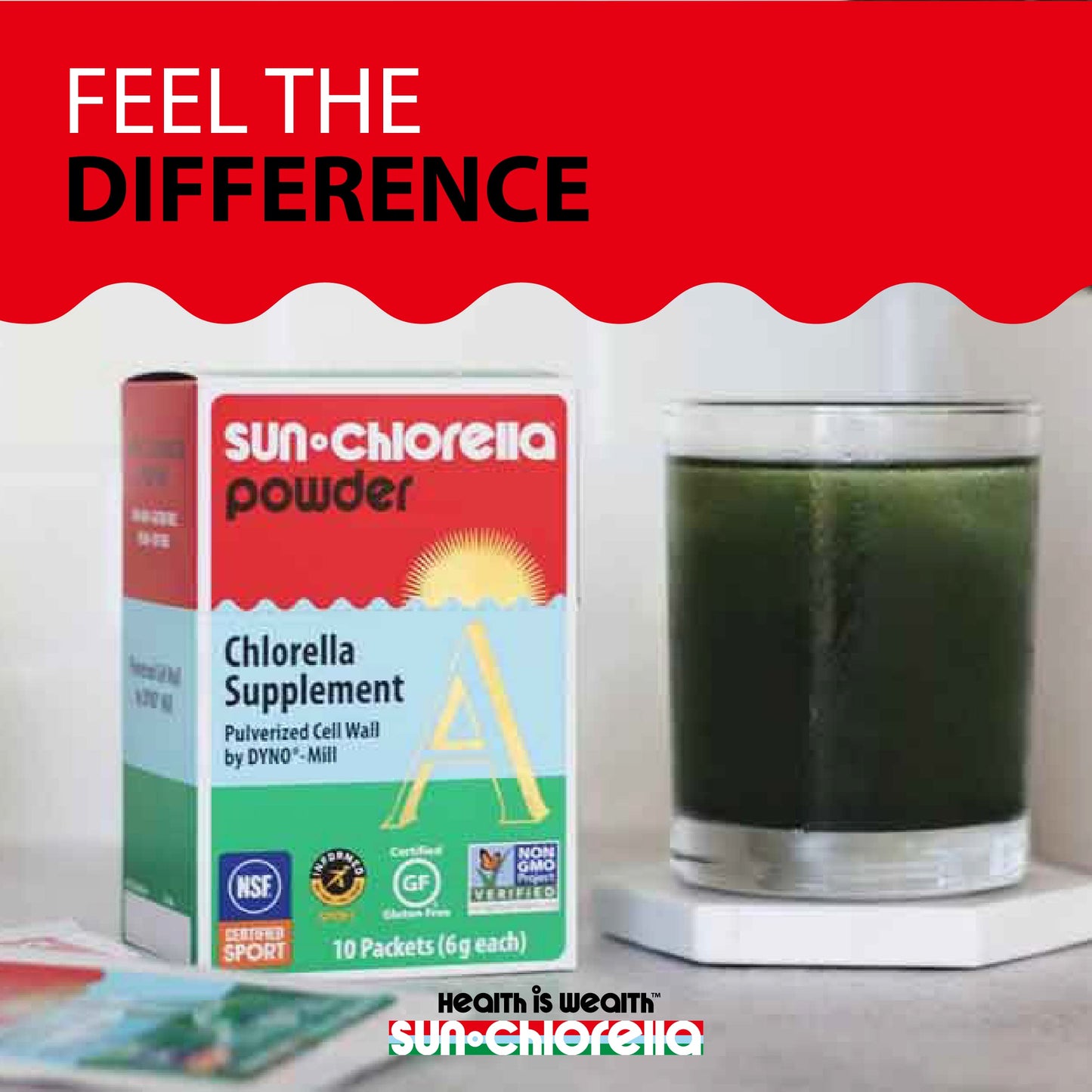 Sun Chlorella Powder – Green Algae Superfood for Immunity & Energy