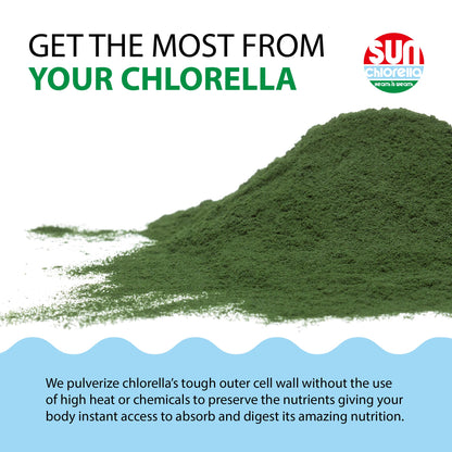 Sun Chlorella Powder – Green Algae Superfood for Immunity & Energy