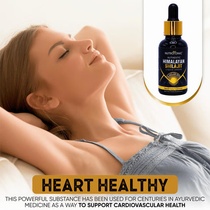 NutroTonic® Himalayan Shilajit Liquid Drops – 86% Fulvic, 10% Humic, Gold A+ (20ml)