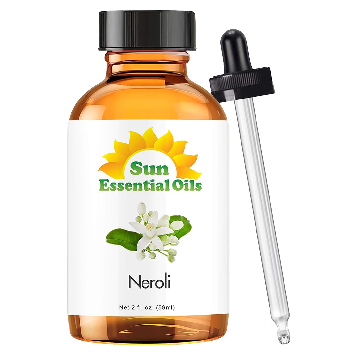 Sun Essential Oils Neroli Essential Oil 2 oz | Neroli Aromatherapy Oil