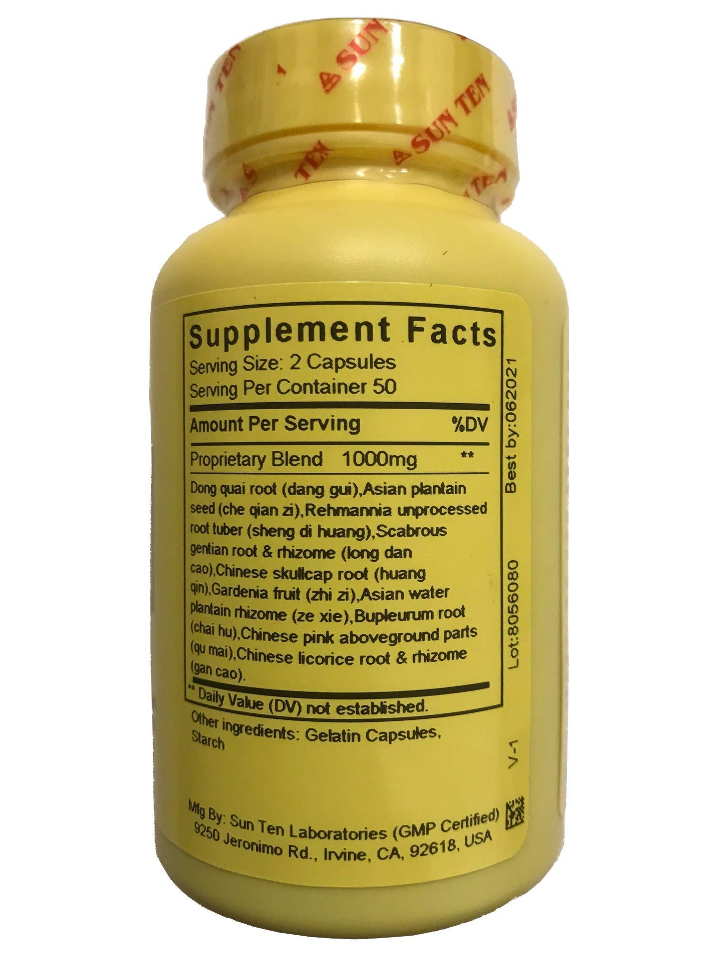 SUN TEN Gentiana Combination - Long Dan Xie Gan Tang 100 Capsules