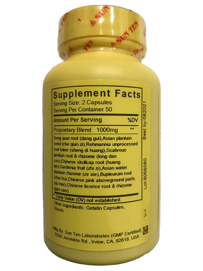 SUN TEN Gentiana Combination - Long Dan Xie Gan Tang 100 Capsules