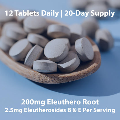 Sun Ukogi Eleuthero Root 200 mg – Natural Adaptogen for Endurance & Well-Being, 240 Tablets, Non-GMO