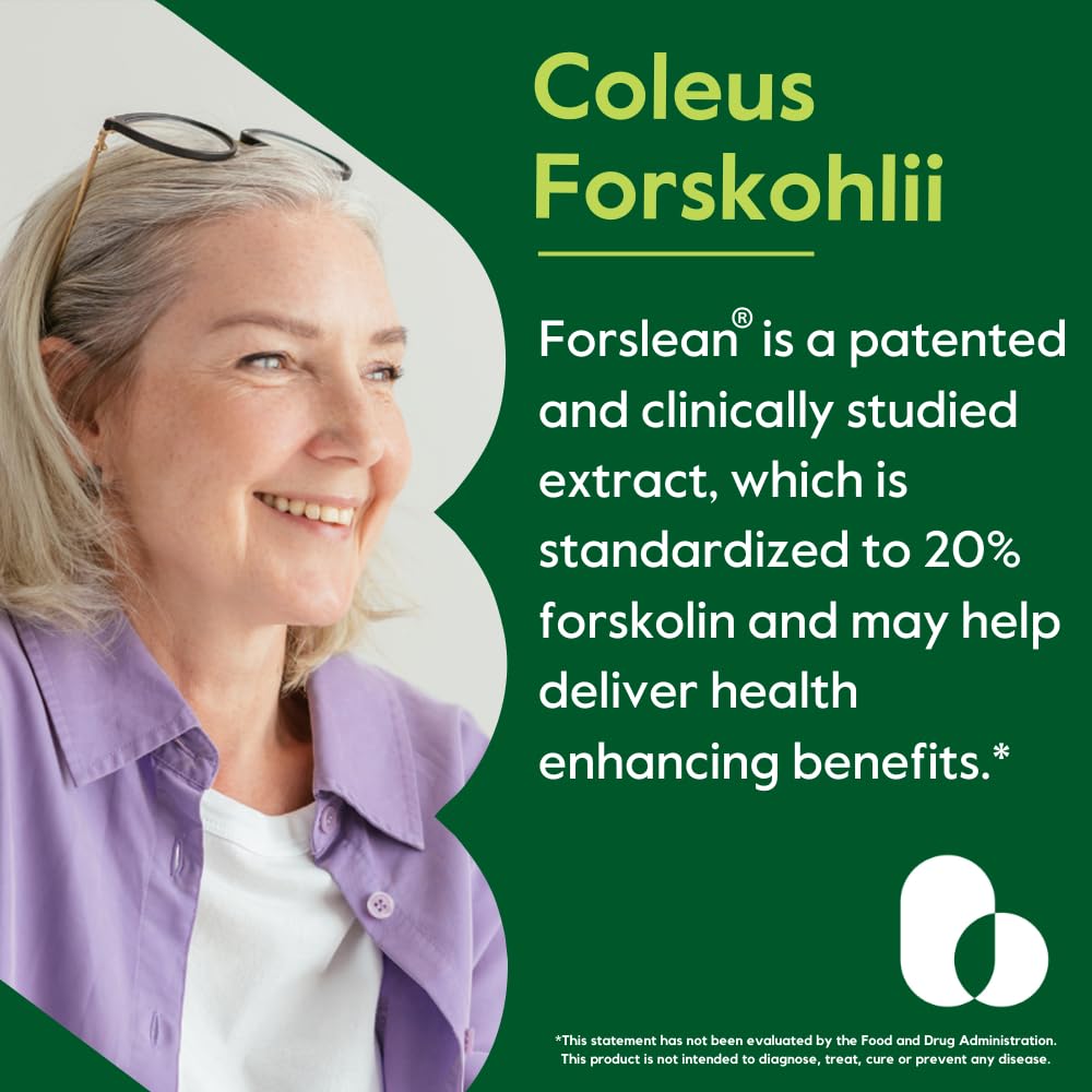 BESTVITE Coleus Forskohlii 125 mg – 20% Forskolin (120 Veg Capsules) – Forslean