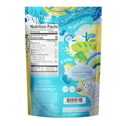 Suncore Foods Organic Aqua Blue Spirulina Powder – 2 oz, Gluten-Free & Non-GMO