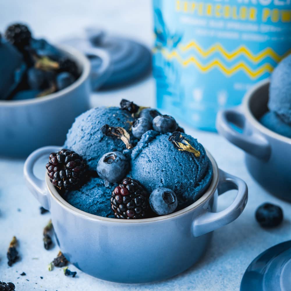 Suncore Foods Organic Aqua Blue Spirulina Powder – 2 oz, Gluten-Free & Non-GMO