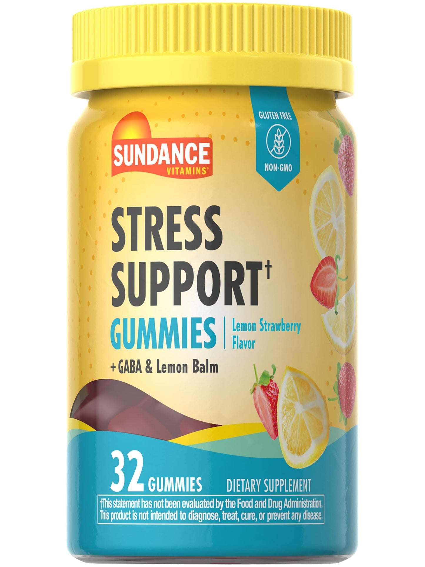 Sundance Stress Support Gummies – 32 Count with GABA & Lemon Balm