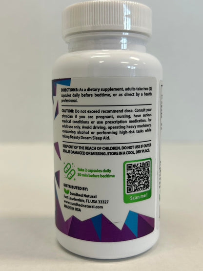 Sundhed Natural Sleep Aid – Dream Sleep with Melatonin & Valerian, Non Habit Forming, Made in USA