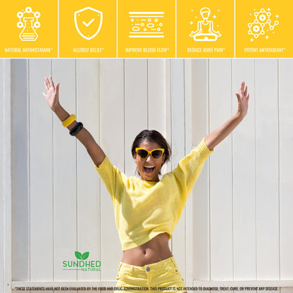 Sundhed Natural Pure Quercetin with Bromelain & Bioperine - 1000mg Extra Strong, 1-Month Supply