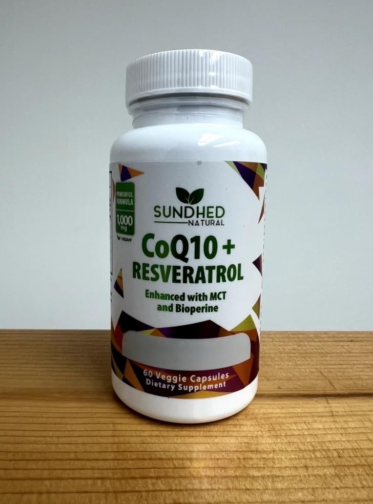 Sundhed Natural CoQ10 Powerful Antioxidant (Capsules Coq10+Resveratrol)