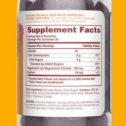 Sundown Magnesium Citrate Gummies Raspberry - 60 Count (Discontinued)