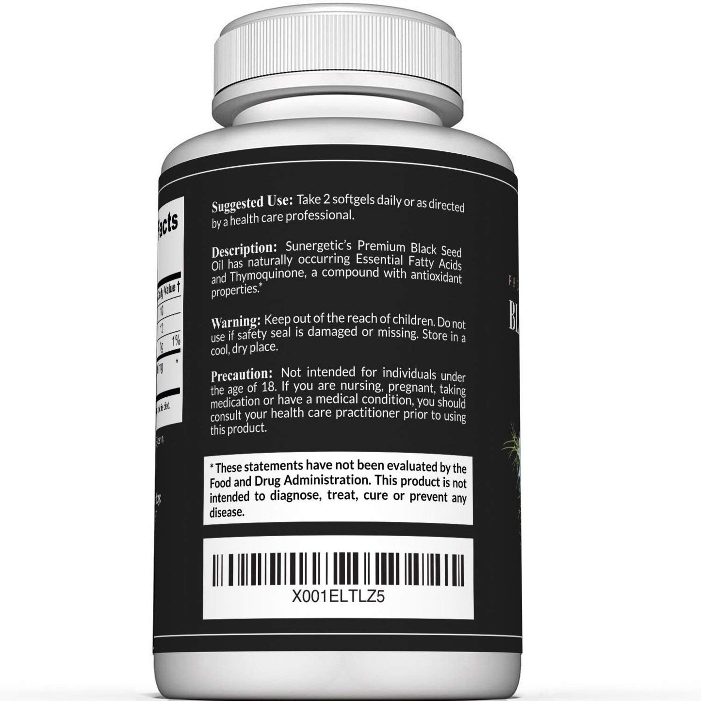 Sunergetic Black Cumin Seed Oil Softgels – 1,000mg per Serving | Pack of 2 (90 Softgels Each)