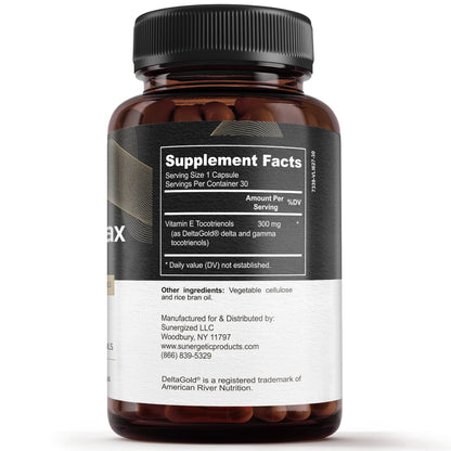 Sunergetic Annatto Tocotrienols 300mg with DeltaGold – Vitamin E for Liver, Heart & Immune Health