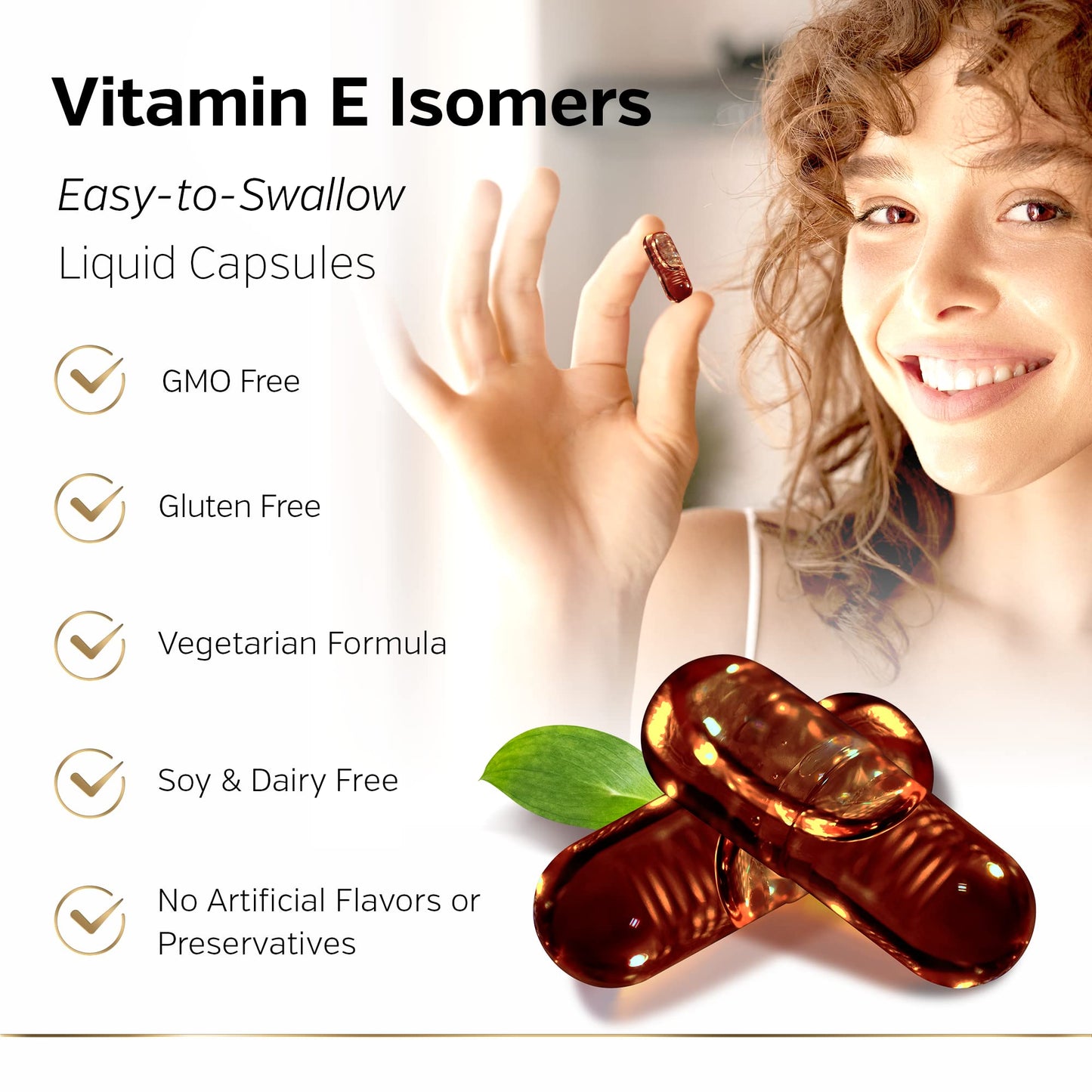 Sunergetic Annatto Tocotrienols 300mg with DeltaGold – Vitamin E for Liver, Heart & Immune Health