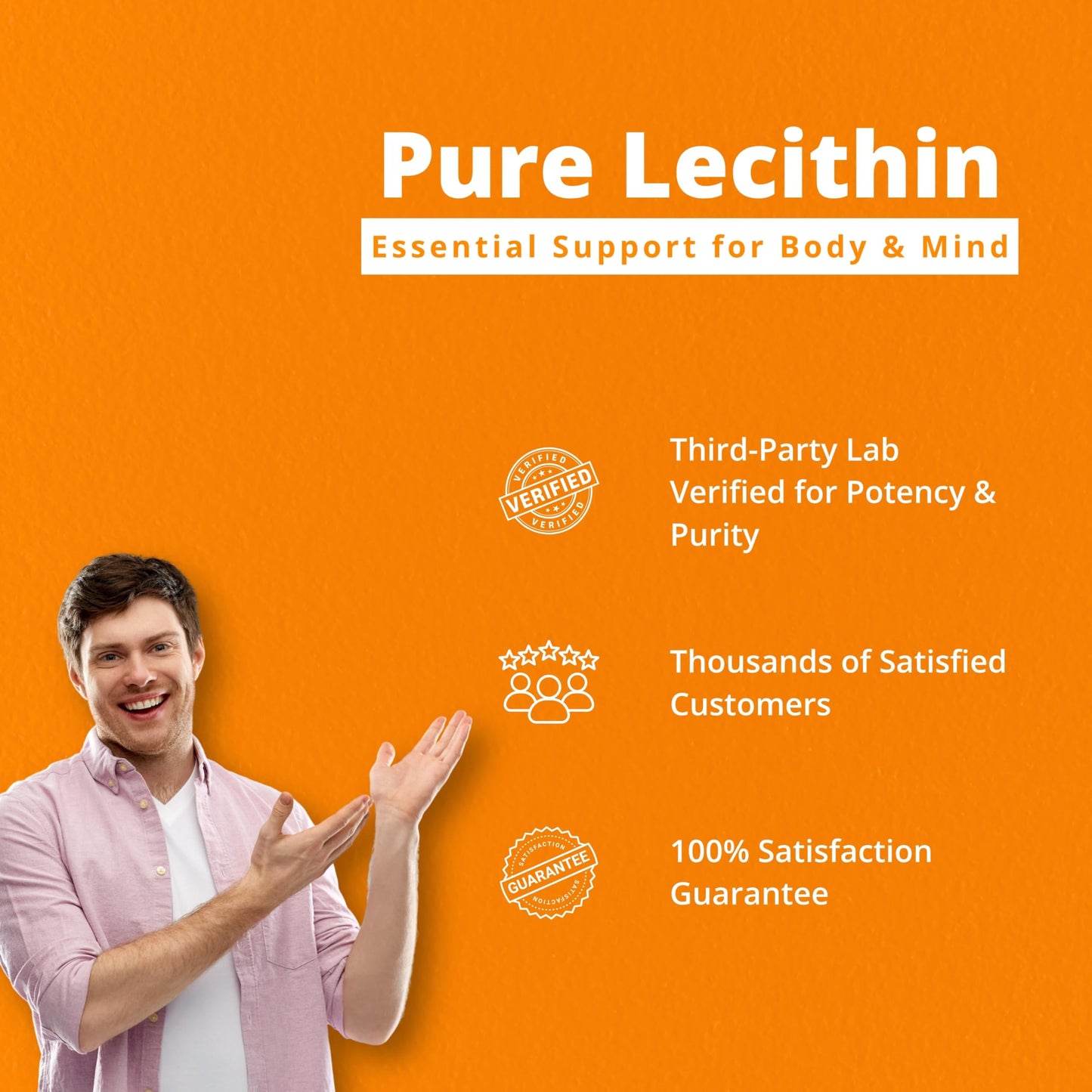 Sunflower Lecithin 1200 MG – 100 Softgels | Pure Non-GMO Soy-Free