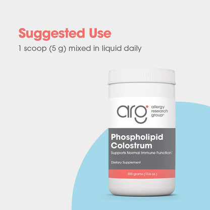 ARG Phospholipid Colostrum Supplement – Bovine Colostrum Powder, Sunflower Phospholipids, 60 Day Supply