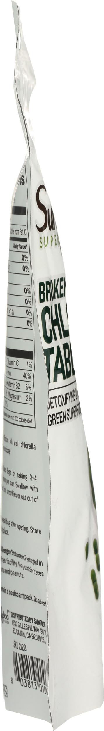 Sunfood Chlorella Tablets – Broken Cell Wall, Vegan, Non-GMO, 4 oz Bag