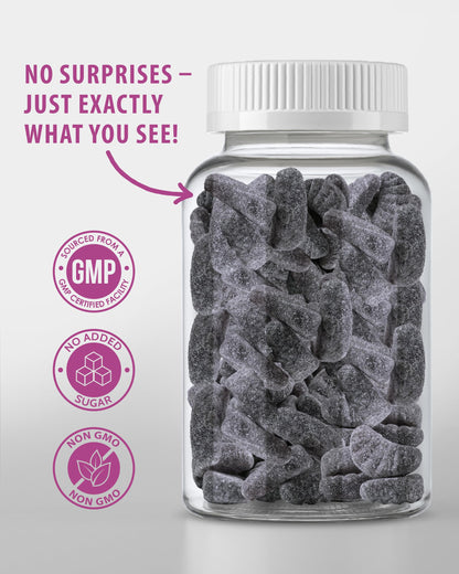 Sunny Sam Iron Gummies for Kids & Adults - 10 mg Iron + Vitamin C