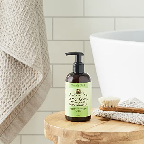 Sunny Isle Lemon Grass Massage & Aromatherapy Oil - Brown, 8 Fluid Ounce