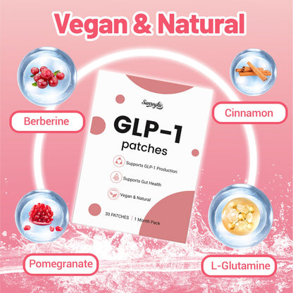 Sunrogftic GLP-1 Patches – Natural Berberine, Cinnamon & L-Glutamine for Daily Wellness