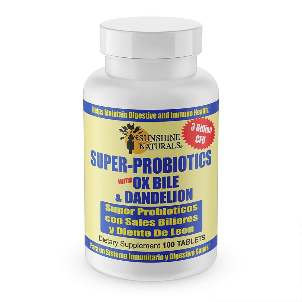 Sunshine Naturals Super Probiotics – 100 Capsules | Digestive & Gut Health