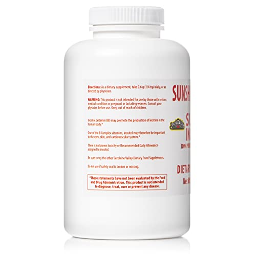 Sunshine Valley Super Inositol – Vitamin B8 Powder for PCOS Fertility & Hormonal Balance (8oz)