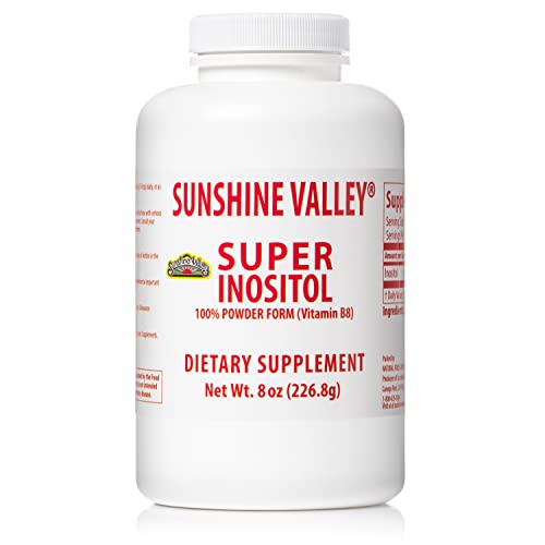Sunshine Valley Super Inositol – Vitamin B8 Powder for PCOS Fertility & Hormonal Balance (8oz)