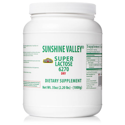 Sunshine Valley Super Lactose Dry Powder – Natural Sweetener & Baking Enhancer (35 oz) BritishVita | Premium UK Vitamins & Wellness Supplements