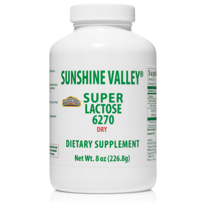 Sunshine Valley® Super Lactose Dry Powder – Free Flow Pour | Natural Sweetener & Baking Enhancer, 8 oz
