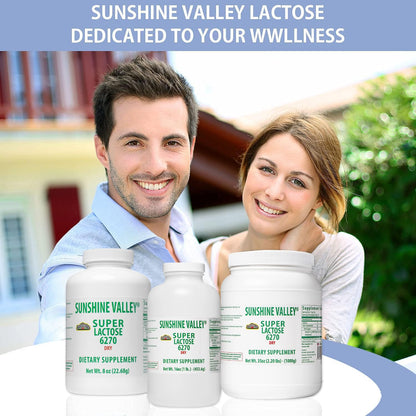 Sunshine Valley® Super Lactose Dry Powder – Free Flow Pour | Natural Sweetener & Baking Enhancer, 8 oz